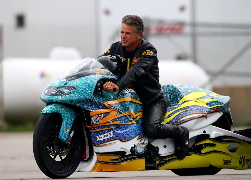 Jerry Savoie sulla sua moto dragster a Clermont, Stati Uniti (Mark J. Rebilas-Usa Today Sports)